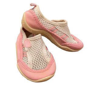 Toddler Girls Water Shoes Pink White Size 8